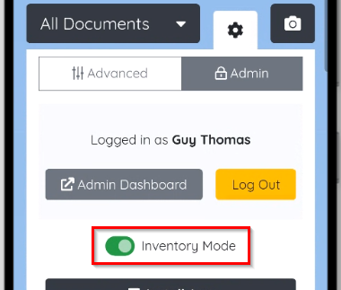 Inventory Mode Slider